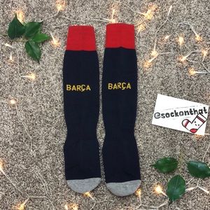 FC Barcelona Barca Soccer Socks Athletic Kids Futbol Sport Boys